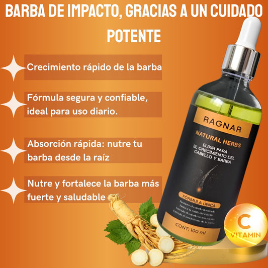 🔥 RAGNAR – NATURAL HERBS 🔥💈 𝔈𝔩 𝔈𝔩𝔦𝔵𝔦𝔯 𝔏𝔢𝔤𝔢𝔫𝔡𝔞𝔯𝔦𝔬 𝔭𝔞𝔯𝔞 𝔢𝔩 𝔠𝔯𝔢𝔠𝔦𝔪𝔦𝔢𝔫𝔱𝔬 𝔡𝔢 𝔠𝔞𝔟𝔢𝔩𝔩𝔬 𝔶 𝔟𝔞𝔯𝔟𝔞 💈